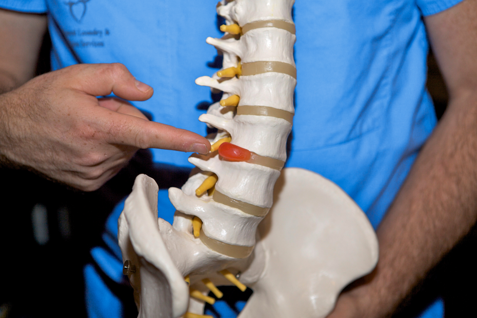 HERNIATED DISC (SLIPPED DISC) contraindications In beauty therapy